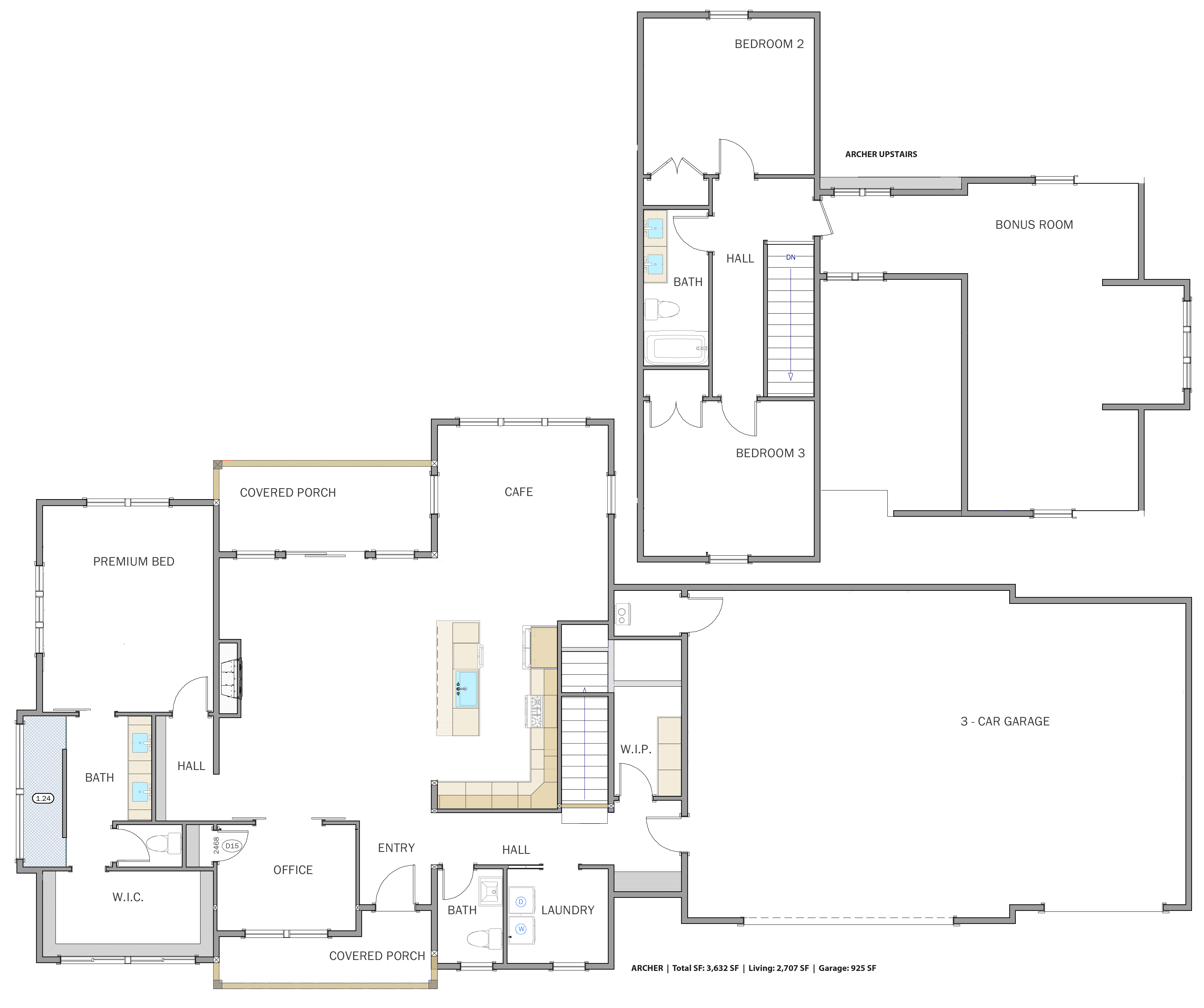 Archer floorplan